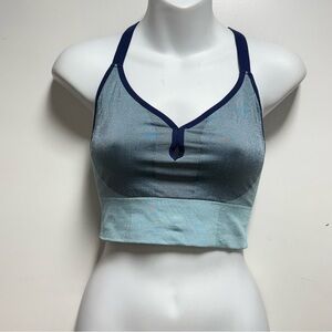 Nike Dri-FIT Light Blue and Navy Top Size M